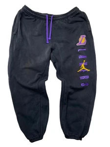 Joggers para hombre Jordan Los Angeles Lakers talla 2XL XXL bolsillos negros - Imagen 1 de 4