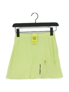 Bershka Women's Mini Skirt S Green Graphic Cotton with Elastane Short Mini - Picture 1 of 6