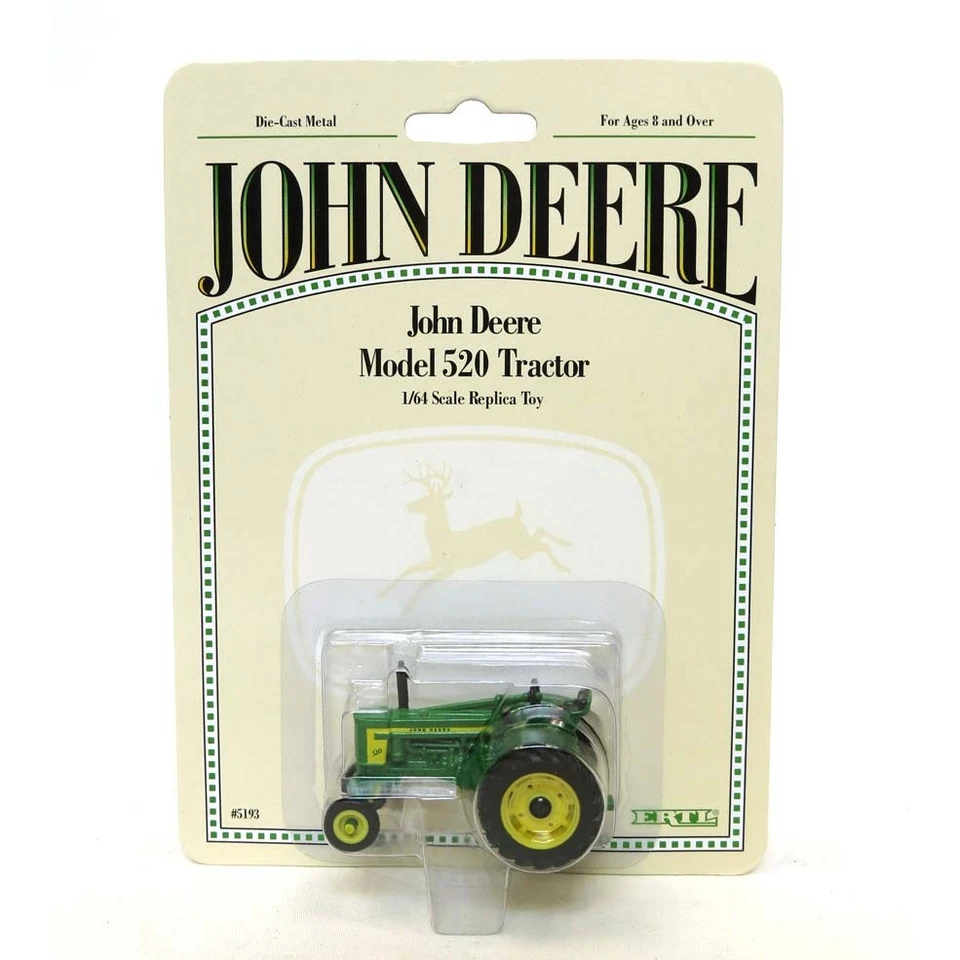 ERTL 1/64 Trattore John Deere 520 Con Frontale Largo ZFN5193EO - Immagine 1 di 1