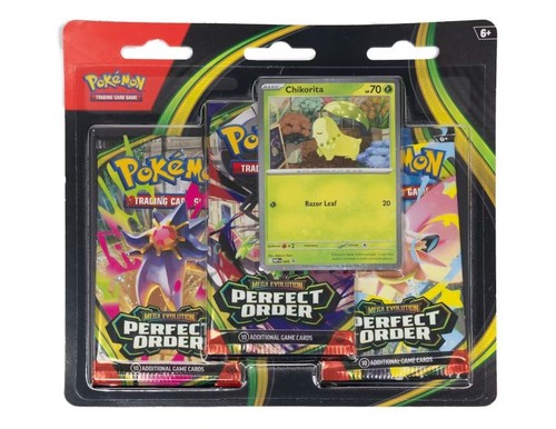 Pokemon Perfect Order (ME03) 3-PACK BLISTER CASE 24CT. FACTORY