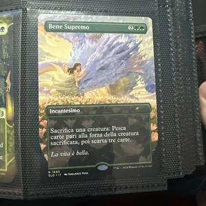 MTG Magic The Gathering Secret Lair Borderless Italian Bene Supremo Greater Good - Picture 1 of 1