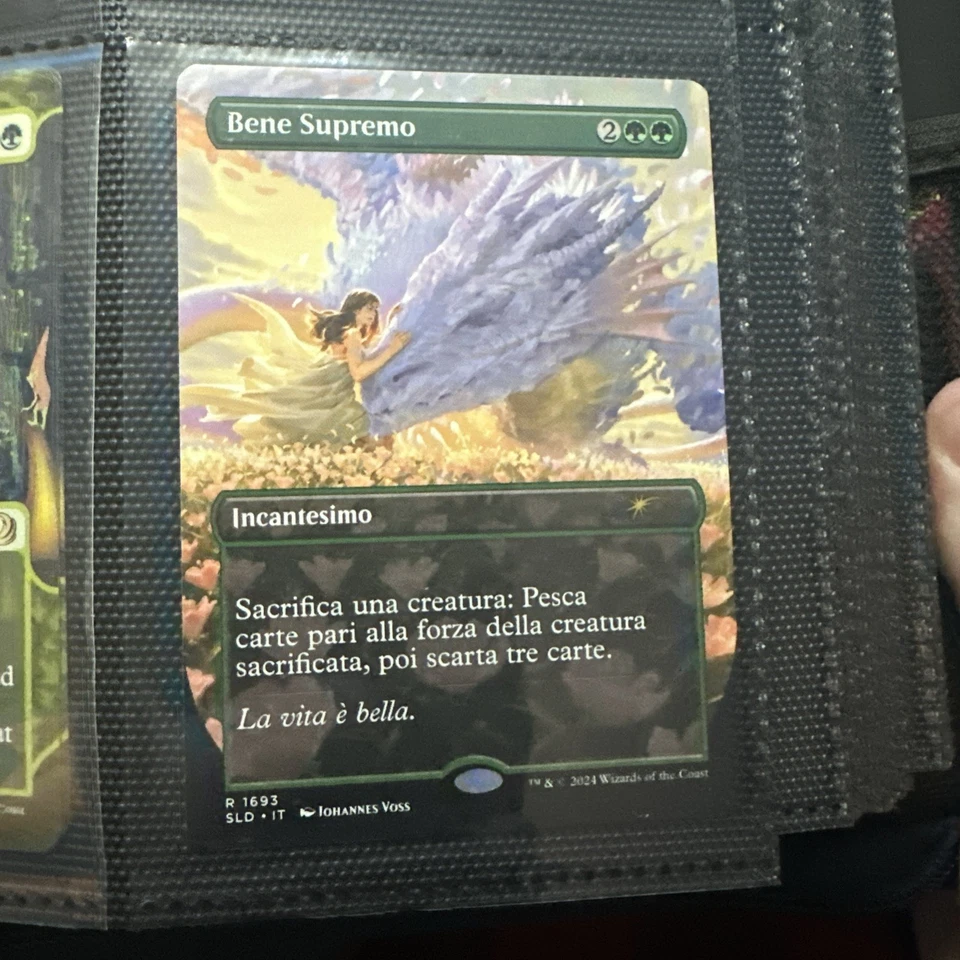 MTG Magic The Gathering Secret Lair Borderless Italian Bene Supremo Greater Good - Image 1 of 1