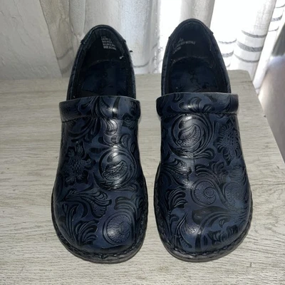 Zuecos sin cordones Boc Born para mujer Peggy cachemira en relieve zapatos negros talla 6,5 m Foto 1 de 4