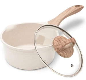 JEETEE 2 Quart Soßenpfanne mit Deckel, Antihaft kleiner Topf mit Beschichtung - Bild 1 von 9