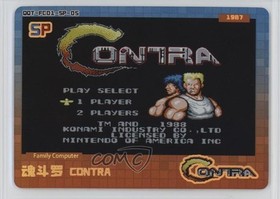 2024 Bandai Family Computer Childhood Game Cards SP Contra #DQT-FC01-SP-05 04xc