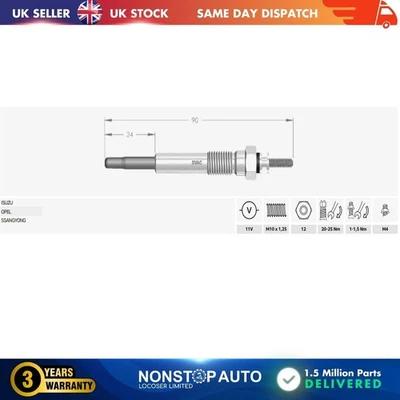 Para Opel Vectra Kadett Corsa 1.5 1.7 D Peugeot 106 1.5 D Brillo Conector - Imagen 1 de 4