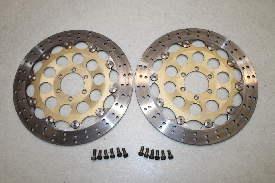 DISCOS DE FRENO DELANTEROS DUCATI 916 BREMBO OEM PERNOS OEM 916 748 996 998 Foto 1 de 1