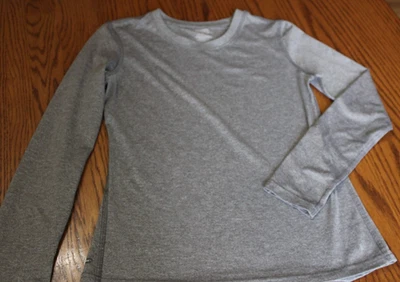 Camiseta para mujer Danskin Now XS (0-2) manga larga gris jaspeado DriMore muy buen estado Foto 1 de 4