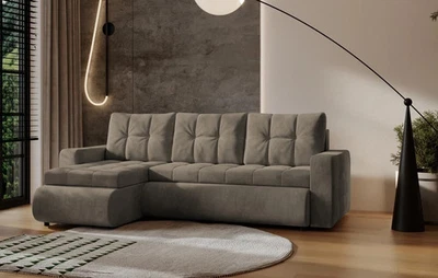 Fabio Ecksofa L-Form mit Schlaffunktion - Bettkasten - Schlafcouch - Eckcouch - Bild 1 von 2