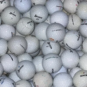 50 Srixon Assorted Mix White Used Golf Balls - 2A Shag Grade AA Hit-A-Way Ball - Picture 1 of 2