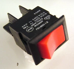 Arrow England E110M13J rot Wippschalter 6A 250VAC SPST Ein/Aus OM0293E - Bild 1 von 3