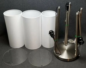 Adesso Trio Floor Lamp, 68" x 14" x 11" Brushed Steel 4305-22 *Read Description* - Picture 1 of 12