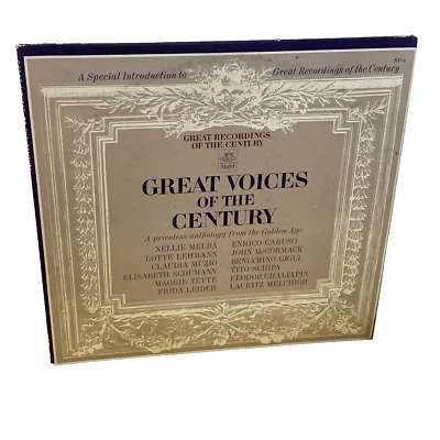 Various Great Voices Of The Century (Vinyl, 1964) Angel NP 4 VG+ LP Record Album - Image 1 of 4