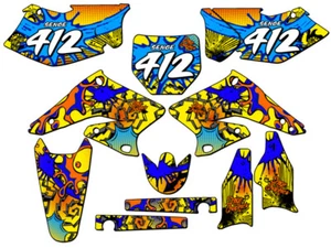 2004-2006 RMZ 250 ZANY Yellow Senge Graphics Kit Compatible with Suzuki - Picture 1 of 10