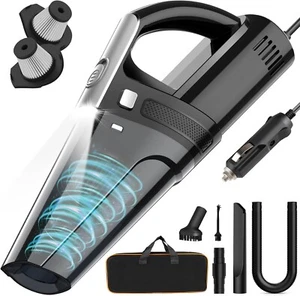 DRECELL Car Vacuum, Portable Vacuum Cleaner with Powerful 7000PA Suction, DC 12V - Picture 1 of 6