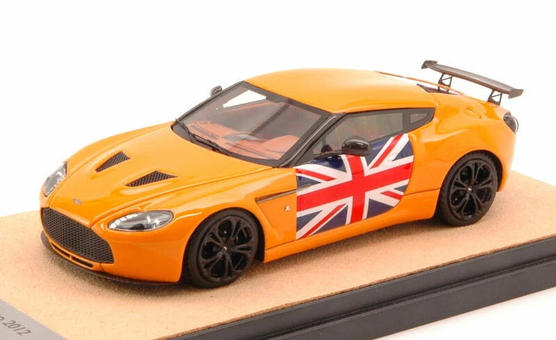 Aston Martin V12 Zagato 2012 Gloss Orange with English Flag Limited 10 pcs 1:43 - Image 1 of 1