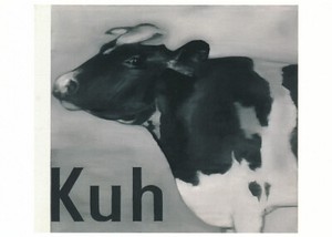 Gerhard RICHTER, Kuh I, Postkarte, postcard, carte postale