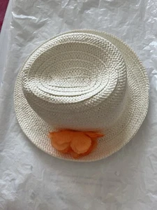 Sombrero de paja blanco para mujer talla L - Imagen 1 de 2