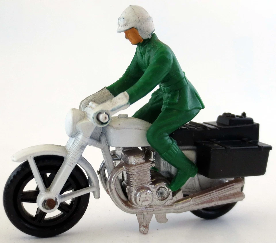 Matchbox Superfast No 33C Honda 750 Polizei Motorcycle Motorrad 1977 grün weiß - Bild 1 von 1