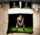 3D Gym Weightlifting NAO345 Bed Pillowcases Quilt Duvet Cover Set Queen King Fay