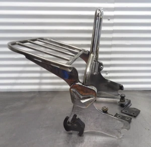 99 Harley Road King FLHR detachable sissy bar / luggage rack w dock brackets - Picture 1 of 8