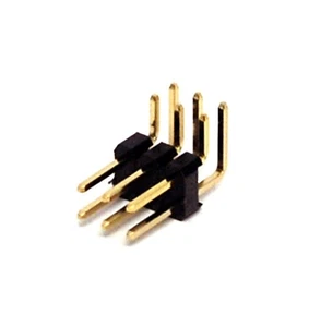 100pc Male Pin Header Right Angle 90° Dual Row 2x3P 2x3 6P * 2.54mm #110-06-38 - Picture 1 of 4