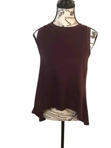 Athleta Damen XXS Racerback Tank Top Burgundy Hi-Low Hem - Bild 1 von 4