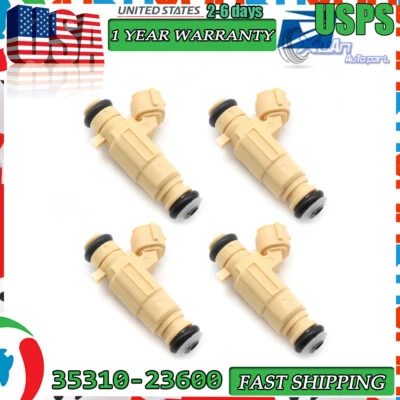 Conjunto de 4 injetores de combustível 35310-23800 para Hyundai Elantra 2.0L 2001-2008 9260930013 - Imagem 1 de 4