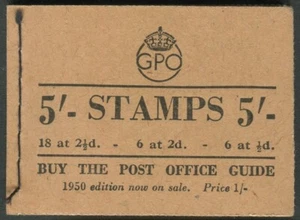 GB GVI Booklet BD28 (47) Type 24 Buff Cover Lighter Colours Cat£130 - Picture 1 of 3
