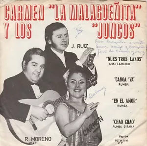 CARMEN LA MALAGUENITA Y LOS JUNCOS Chao Chao EP 7 Autographed - Picture 1 of 4