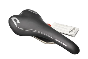 Selle Italia SLR XP Vanox Saddle NOS Original Corratec Leather Black Light New - Picture 1 of 7