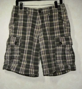 American Eagle Outfitters Classic Lenght Cargo Shorts Men 30 Plaid - Picture 1 of 11