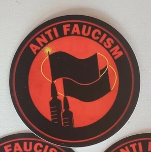 ANTI FAUCISM STICKER PARODY OF ANTIFA *** WORLDWIDE 🌐 SHIPPING *** - Picture 1 of 2