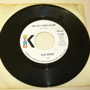 FUNK 45 RPM RECORD - WILLIE HATCHER - KING 45-6360 - PROMO - Picture 1 of 2