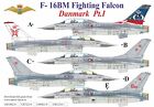 1:48 Decal F-16BM Fighting Falcon Danmark Pt.1 (FFA film ) UpRise Decals UR48214