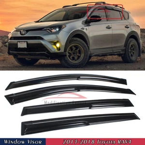 Para Toyota RAV4 JDM Mugen 2013-2018 estilo viseras de ventana protectores de lluvia deflectores - Imagen 1 de 5