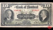 1935 Bank Of Montreal 10$ 396949 - F/VF -