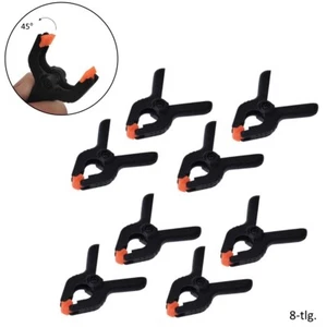 8 Stück Klemmzwingen Leimzwingen Set  Universal Zwinge Federzwinge 30mm Klammern - Bild 1 von 4
