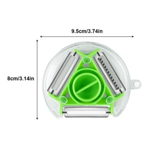 Stainless Steel 3 in 1 Fruit Vegetable Peeler Slicer Grater Kitchen Tool Supply - Picture 1 of 5