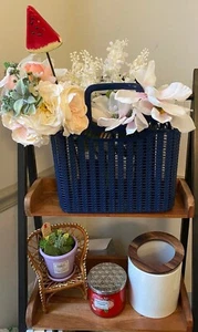 Picnic/ Easter Basket. Blue - Picture 1 of 12
