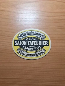 ☆☆Beer label Erste Kulmbacher shares export beer brewery Kulmbach EKU☆☆HH - Picture 1 of 1