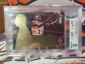 Michael Jordan 1995-96 Upper Deck Collectors Choice Jordan Collection BGS 8 - Bild 1 von 2