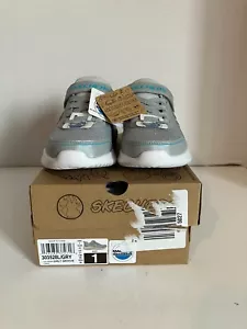 Skechers Bounder Girly Groove grau kleine Mädchen Sneaker Gr. 1 neu mit Karton 303528L/grau - Bild 1 von 11