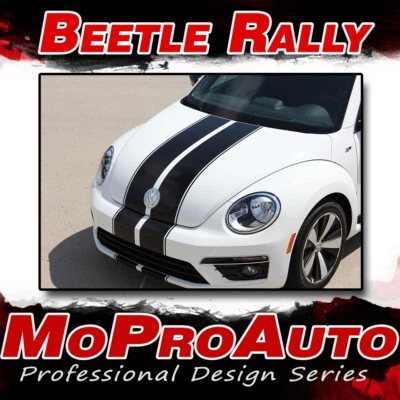 2012-2019 Volkswagen Beetle Racing Stripes OE Vinyl Decals Graphics Foto 1 de 4