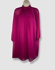 $379 Trina Turk Women's Purple 3/4 Bubble Overlay Rhyme Shift Dress Size XS