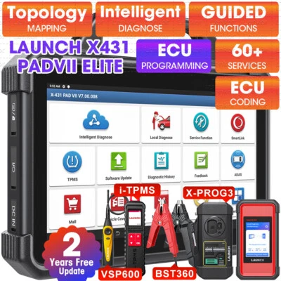 LAUNCH X431 PAD VII ELITE PAD7 Diagnostic Tool IMMO X-PROG3 i-TPMS VSP600 BST-360 - Image 1 of 4