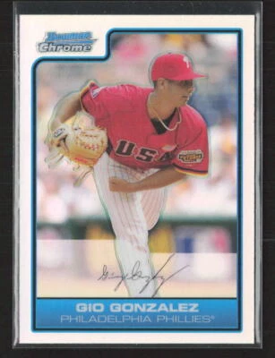 2006 Bowman Draft Picks & Prospects #FG7 Gio Gonzalez Хромированные Рефракторы (P) - Изображение 1 из 2