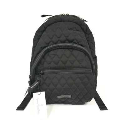 Mochila compacta Vera Bradley Classic negra esencial nueva con etiquetas Foto 1 de 4