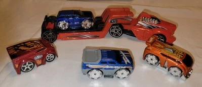 Lote de 4 Blings (2003) y Semirremolque con Remolque (2003) Hot Wheels 1:64 Suelto Foto 1 de 4