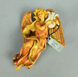 Fontanini Engel mit Leier #468 Weihnachtsschmuck zum Aufhängen SImonetti Depose Italy - Bild 1 von 6